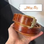 کمربند چرم طبیعی شتر مردانه - تصویر 3