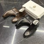 نیم بوت چرم اطلس